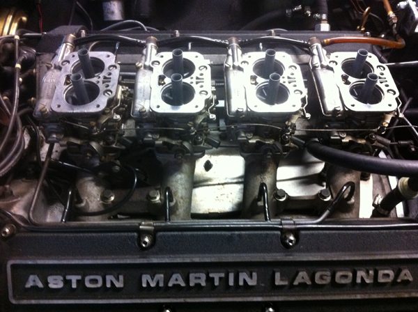 Aston Martin V8 engine 42 DCNF Webers